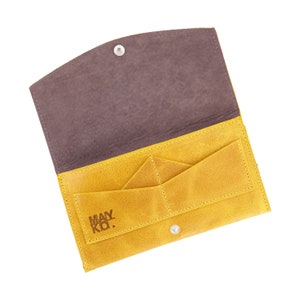 Cartera de cuero, Cartera de mujer, Monedero pequeño, Regalo de cuero para ella, Cartera de cuero para mujer, Cartera de mano, Cartera minimalista, Cartera para mujer imagen 8