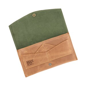 Cartera de cuero, Cartera de mujer, Monedero pequeño, Regalo de cuero para ella, Cartera de cuero para mujer, Cartera de mano, Cartera minimalista, Cartera para mujer imagen 5