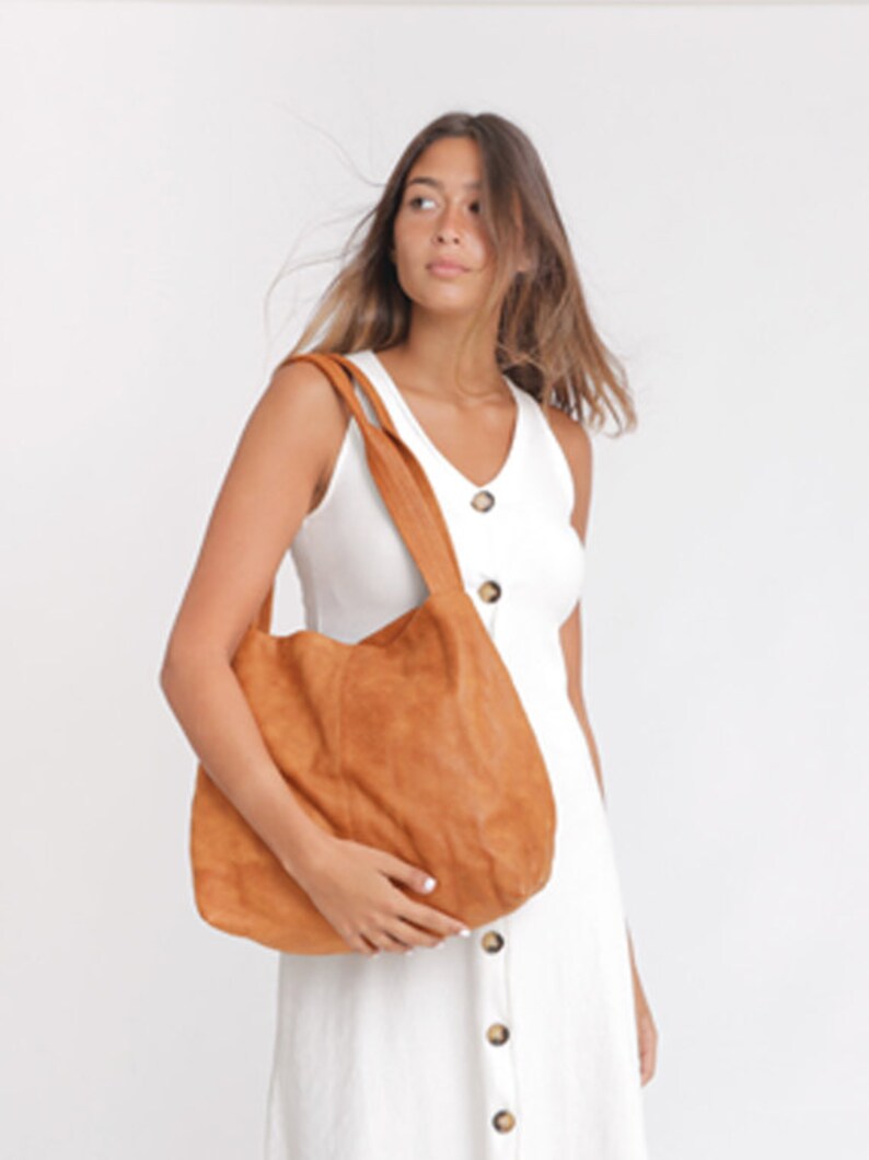Over Size Bag Big Bag Brown Leather Bag Shoulder Bag with Magnetic closer TAMI BAG Women Soft Leather Bag Brown Leather Tote Bag