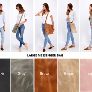 Brown Leather Cross body Bag, Leather Laptop Bag, Leather Messenger Bag Women, Leather Satchel Bag, Personalized Messenger School Bag Large Bag