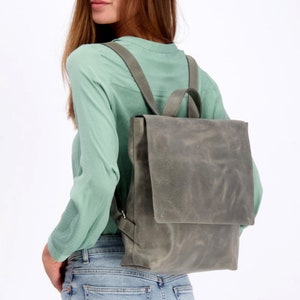 Leather Backpack Women, Diaper Bag, Laptop Backpack, Messenger Backpack, Laptop Bag, Messenger Bag, Backpack Diaper Bag Personalized, MAYKO image 2