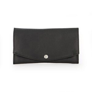 Cartera de cuero, Cartera de mujer, Monedero pequeño, Regalo de cuero para ella, Cartera de cuero para mujer, Cartera de mano, Cartera minimalista, Cartera para mujer Black