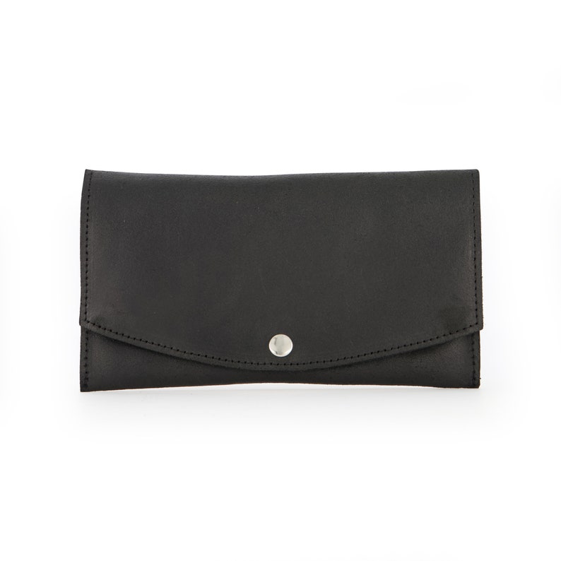 Cartera de cuero, Cartera de mujer, Monedero pequeño, Regalo de cuero para ella, Cartera de cuero para mujer, Cartera de mano, Cartera minimalista, Cartera para mujer Black