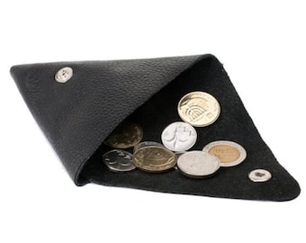 Cartera de cuero, monedero pequeño, monedero, regalo de cuero para hombre, monedero, cartera de cuero para hombre, cartera de bolsillo, cartera minimalista, cartera con broche