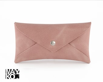 Kleine tas, clutch portemonnee, lederen etui, lederen accessoires cadeau, mini tas, clutch avondtasje, mobiele telefoon portemonnee, dames clutch, envelop tas