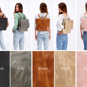 Quality Leather Backpack, Leather Diaper Bag Backpack, Leather Laptop Bag, Travel Backpack Women, Personalized Bag, Leather Laptop Backpack Only Bag