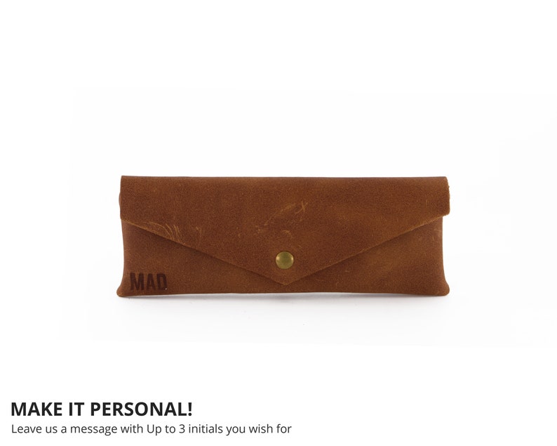 Personalized Gift Sunglasses Pouch Leather Eyeglass Holder Etsy