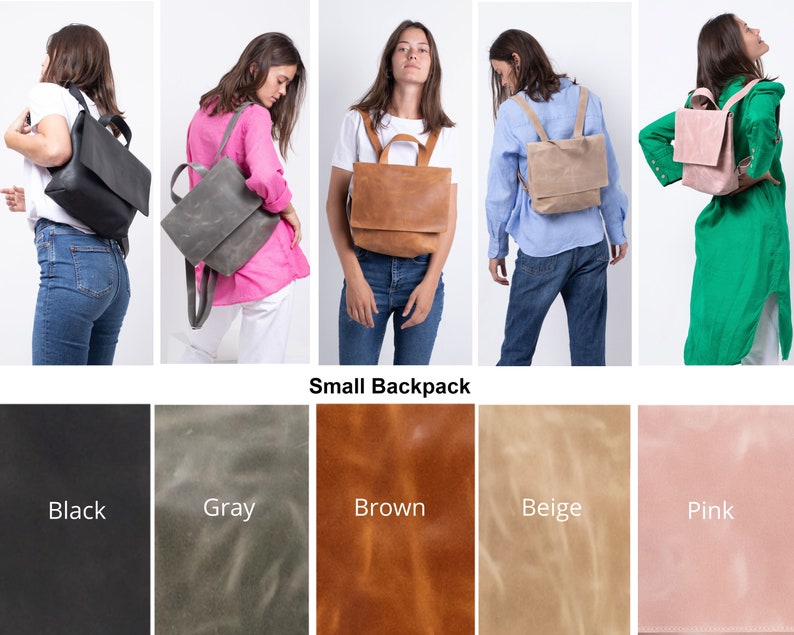 Backpack, Black Leather bag, Backpack Purse, Leather Backpack Women, Back Bag, Laptop Bag, Travel Bag Leather, Personalized Bag, Rucksack Small Bag
