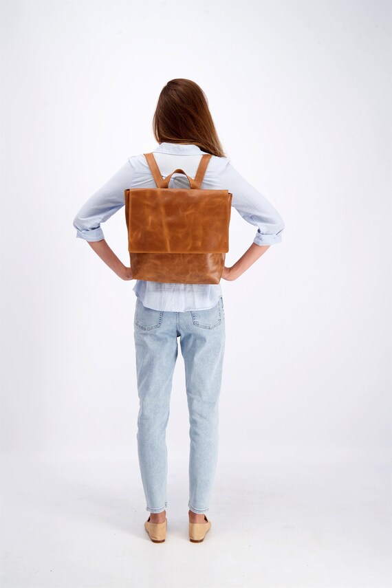 Leather Backpack Woman Leather Laptop Backpack Messenger Backpack Leather Backpack Purse Diaper Bag Backpack Personalized Bag MAYKO Etsy Canada