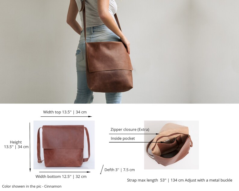 Crossbody Bag Satchel Bag Leather Messenger Bag Laptop Bag Etsy