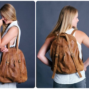 Leather Backpack Women, Laptop Backpack, Tote Backpack, Leather Backpack Purse, Leather Laptop Bag, Laptop Backpack, Convertible Backpack,