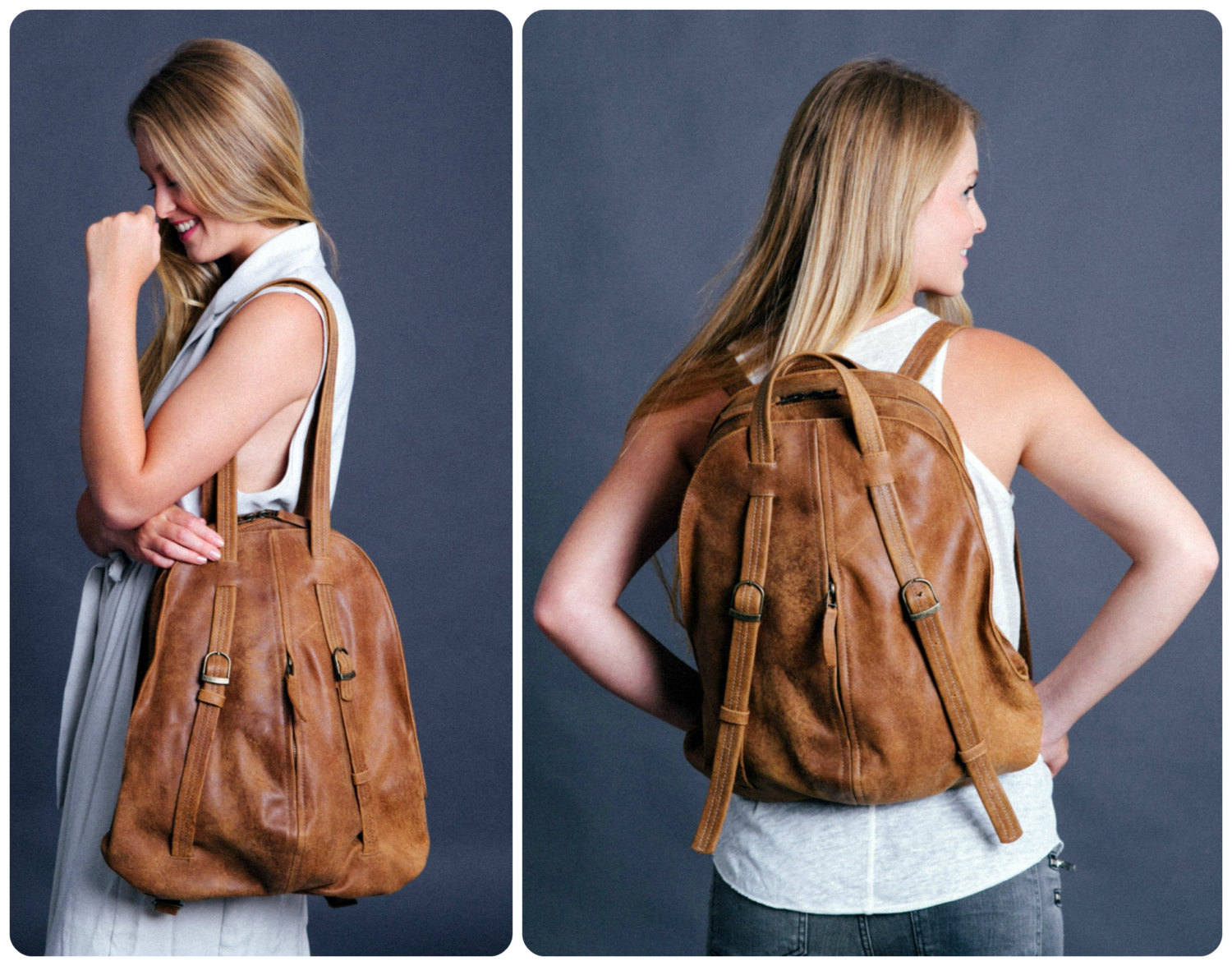leather backpack purse canada