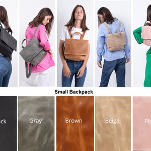 Backpack Women, Sturdy Leather Backpack Bag, Rucksack Backpack, Leather Laptop Bag, Leather Personalized Bag, Backpack Purse, Travel Bag Small Bag