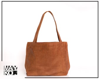 Bolso de cuero, bolso de cuero suave, bolso de hombro de cuero con cierre ZIPPER, bolsos de mujer, bolsos de cuero hechos a mano para mujer, SHIRI BAG