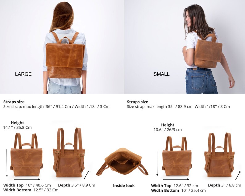 Backpack, Black Leather bag, Backpack Purse, Leather Backpack Women, Back Bag, Laptop Bag, Travel Bag Leather, Personalized Bag, Rucksack image 8
