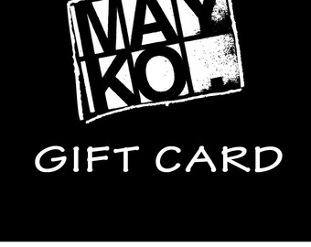 100-150-200 Dollars Gift Certificate for MAYKO Gift Card Gift Voucher