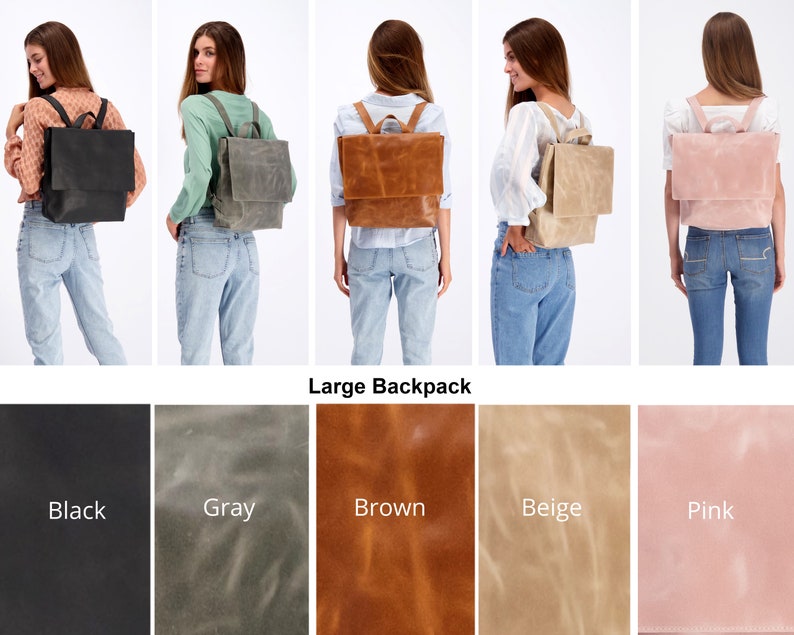 Backpack, Black Leather bag, Backpack Purse, Leather Backpack Women, Back Bag, Laptop Bag, Travel Bag Leather, Personalized Bag, Rucksack Large Bag