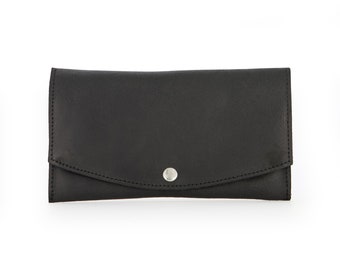 Cartera de cuero, Monedero para mujer, Monedero pequeño, Regalo de cuero para mujer, Monedero, Cartera de mano, Cartera delgada, Monedero tipo sobre, Plegable