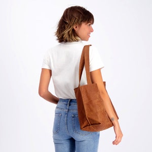 Women Leather Bag, Brown Leather Shoulder Bag, Leather Zipper Bag, Soft Leather Handbag, Woman Leather Bag SHIRI Bag image 2