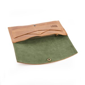 Cartera de cuero, Cartera de mujer, Monedero pequeño, Regalo de cuero para ella, Cartera de cuero para mujer, Cartera de mano, Cartera minimalista, Cartera para mujer imagen 6