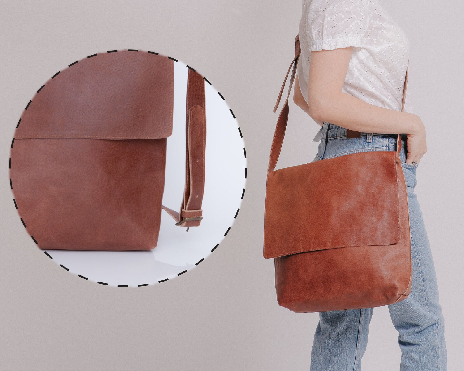 Leather Messenger Bag Womens Satchel Leather Cross Body Etsy