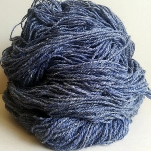 Dundaga tweed yarn  100% natural sheep wool  Rustic wool yarn  Lace 6/2 yarn  Dark blue tweed yarn