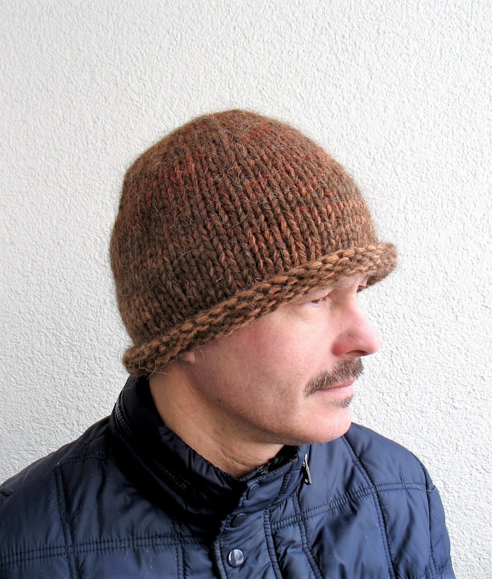 Mens Winter Hat 100% Natural ECO Icelandic Wool and Sheep Wool - Etsy