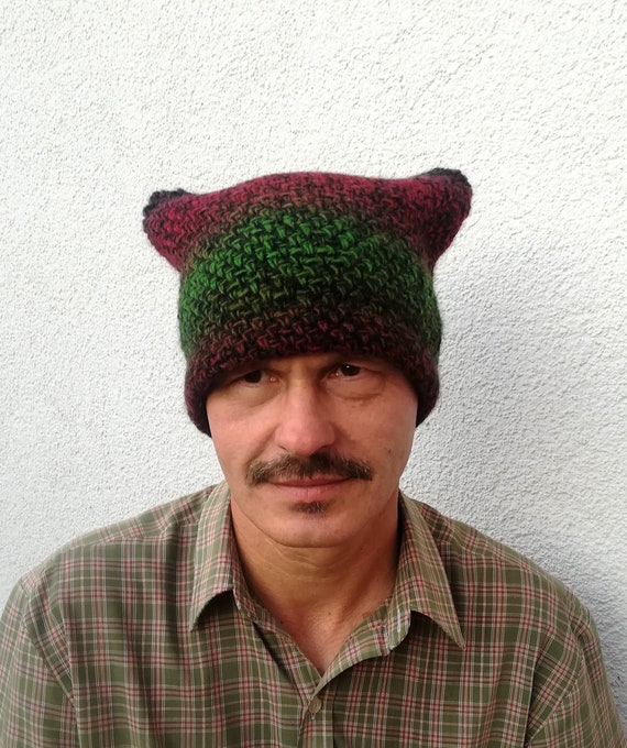 winter hat with cat ears