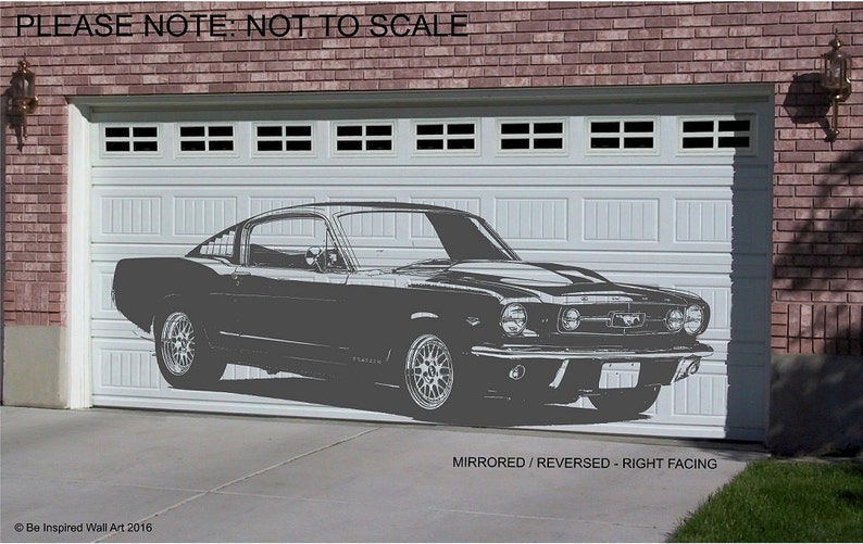Wall Art Sticker 1965 Ford Mustang Fastback