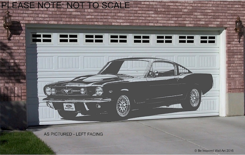 Wall Art Sticker 1965 Ford Mustang Fastback
