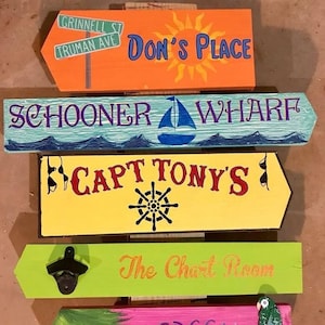 Key West Bars Directional Signs