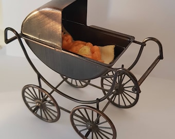 miniature prams for dolls house