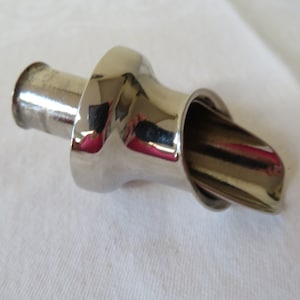 Vintage Chrom Flaschenausgießer/Stopper - 1950er Jahre -brewerania/Bar/Trinken/Flaschen/Alkohol/Cocktails