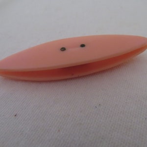 Navette de frivolité rose vintage en celluloïd/Lucite - années 30 - Frivolité/Nœuds/Couture/Travail d&#39;aiguille/Artisanat/Dentellerie