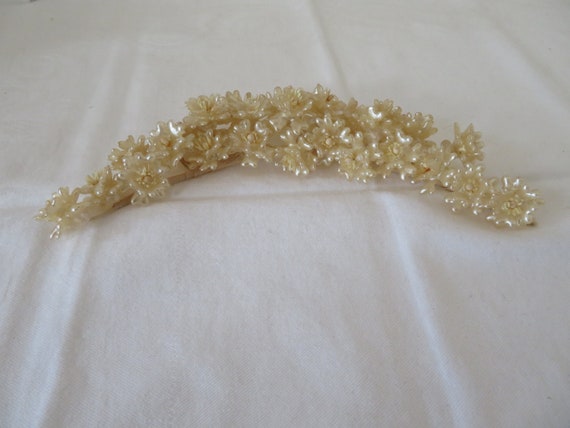 Vintage Authentic Art Deco Wax Flower Tiara/Crown… - image 5