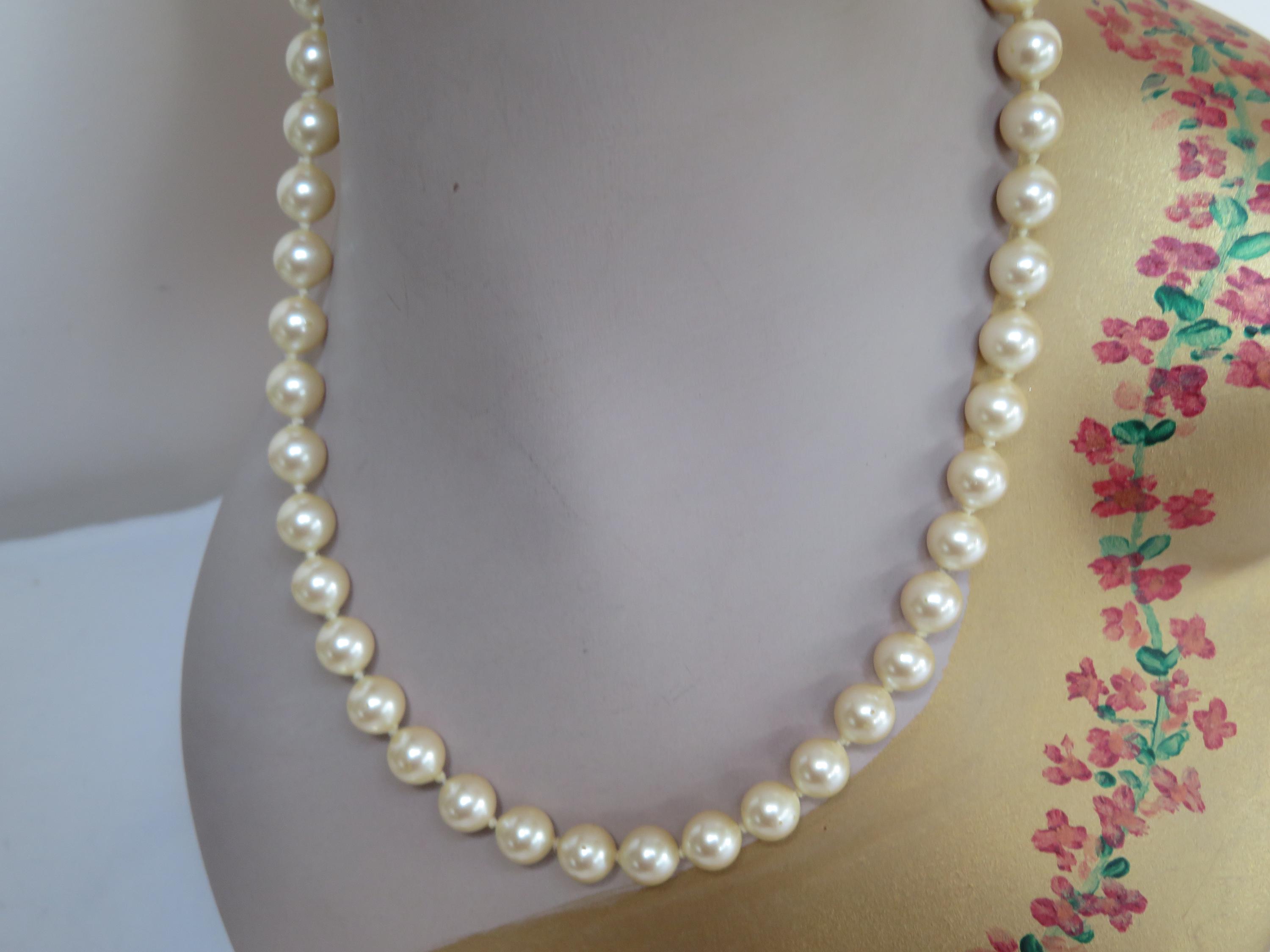 Collier De Perles Vintage MONET - Fermoir Doré, Occasion, Sans Marque Spécifique