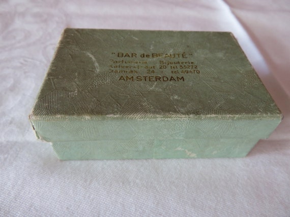 Vintage Gold Tone Pill Box and Perfume Bottle Set… - image 9