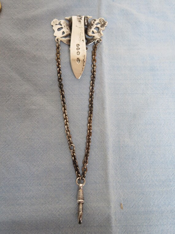 Antique Solid Silver Fully Hallmarked Chatelaine … - image 8