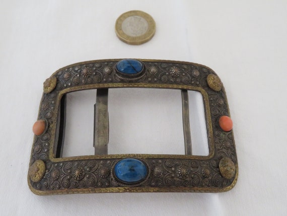 Antique Austro Hungarian Silver Buckle by Turriet & Bardach  display picture 3