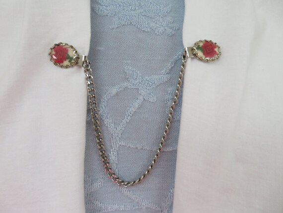 Vintage Silver Tone and Tapestry/Embroidered/Need… - image 4