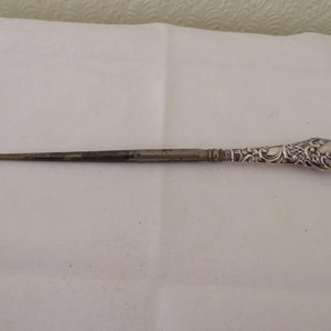 Antique/Vintage Silver Handle Button Hook - Birmingham 1904 G & C Ltd - Boudoir, Vanity, Dressing