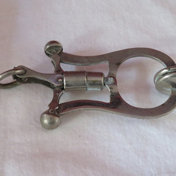 Vintage/Antique Silver Tone Skirt Lifter/Hitch/Clip by "Surprise"  - Chatelaine Item - Unusual Scissor Action - Patent