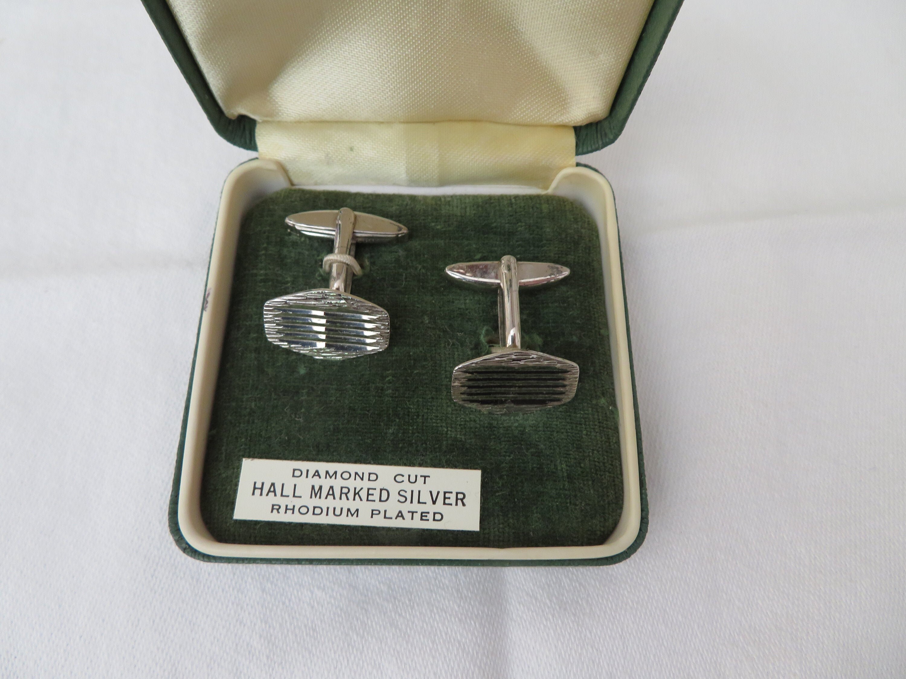 Hallmarked silver deals cufflinks