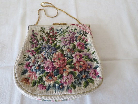 最先端 Vintage Bag/mirror Evening Point/tapestry/embroidered Petit アンティーク雑貨