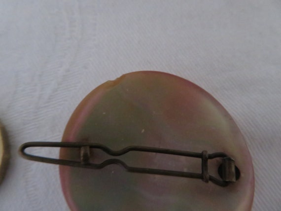 Vintage/Antique Mother of Pearl Circular and Dome… - image 5