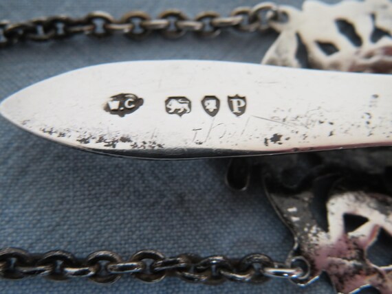 Antique Solid Silver Fully Hallmarked Chatelaine … - image 10