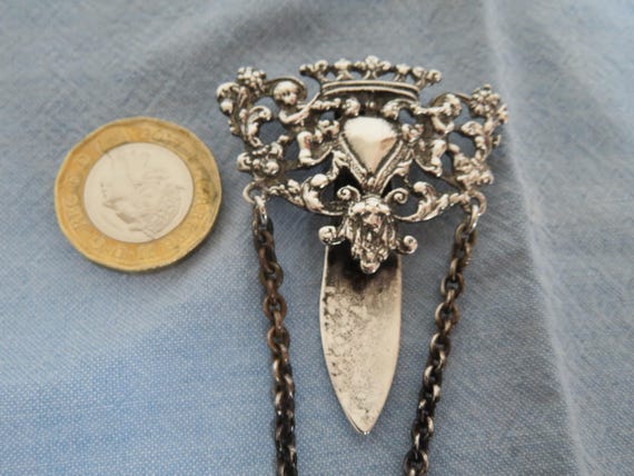 Antique Solid Silver Fully Hallmarked Chatelaine … - image 12