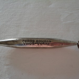 Vintage Silver Tone Metal Advertising Propelling Pencil by Pedro Domecq (Wine and Spirits) - 1930&#39;s Working But Needs Lead - Rare Brewerania