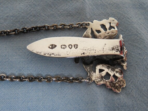 Antique Solid Silver Fully Hallmarked Chatelaine … - image 11