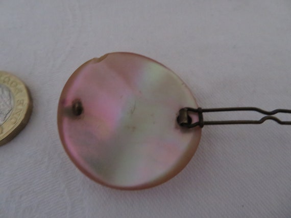 Vintage/Antique Mother of Pearl Circular and Dome… - image 6